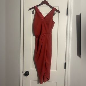 womens peach pink lily dress